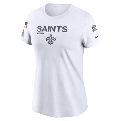 Women's Nike White New Orleans Saints 2024 Salute To Service Legend Performance T-Shirt, Size: Medium Product Image