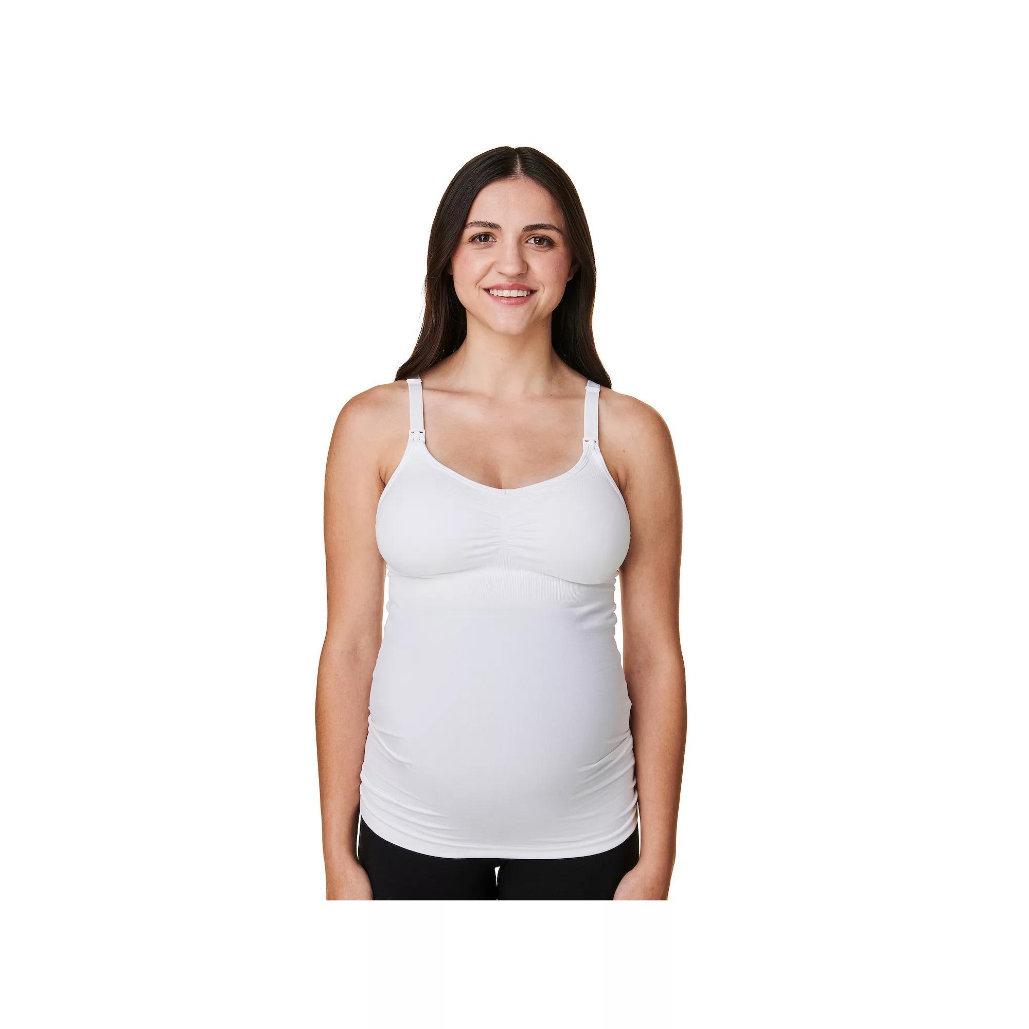 Women's Bravado Designs bravado! BASICS Slimming Maternity and Nursing Cami 7403BA, Size: XL, White Product Image