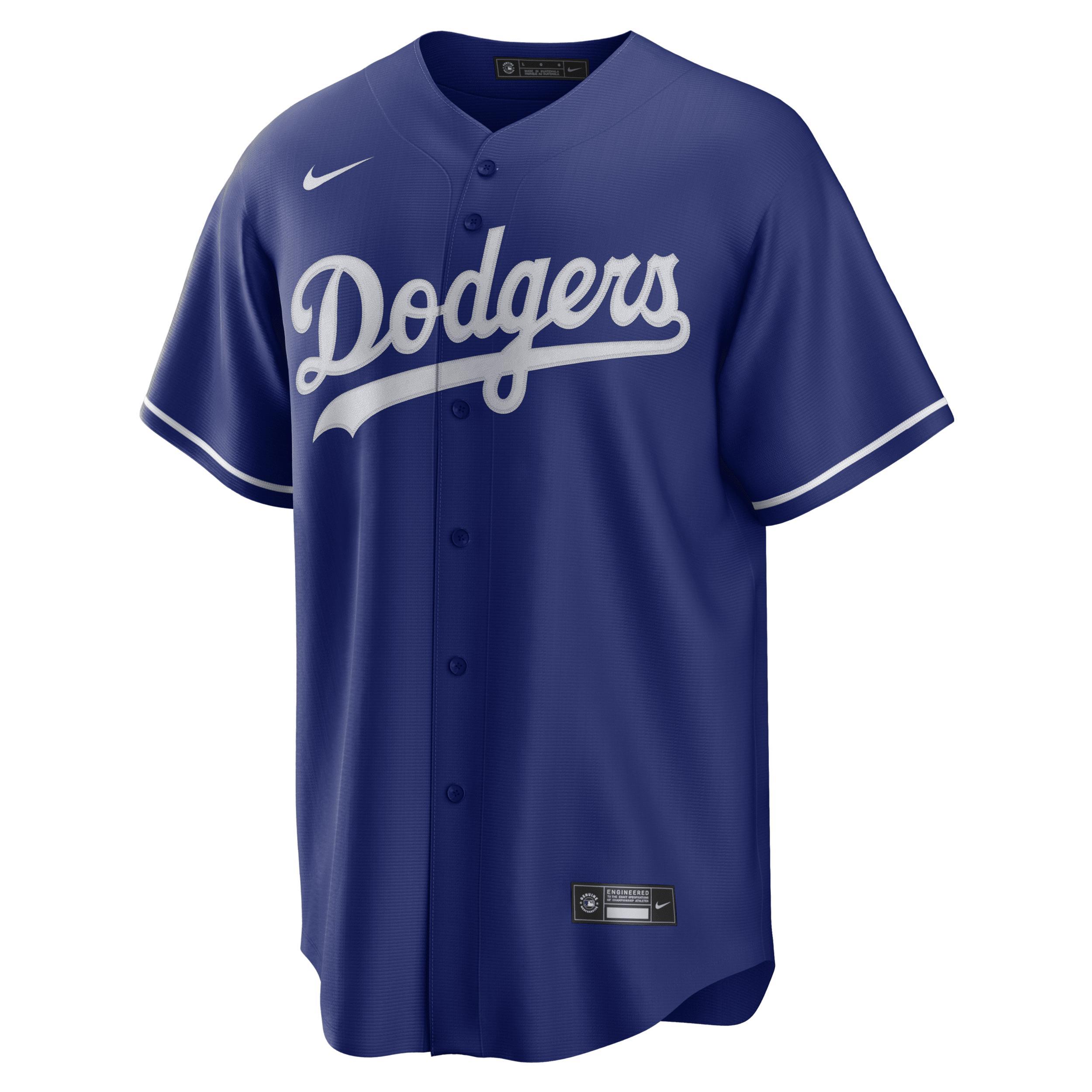 Men's Nike Clayton Kershaw Royal Los Angeles Dodgers Alternate Replica Player Name Jersey, Size: 3XL, Blue Product Image
