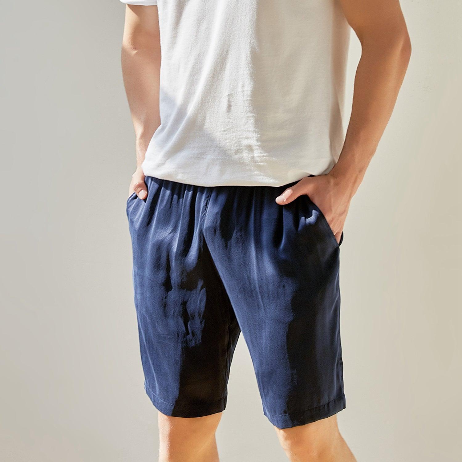 Daffodils Pure Silk Long Sleeve Pajama Set for Men Product Image