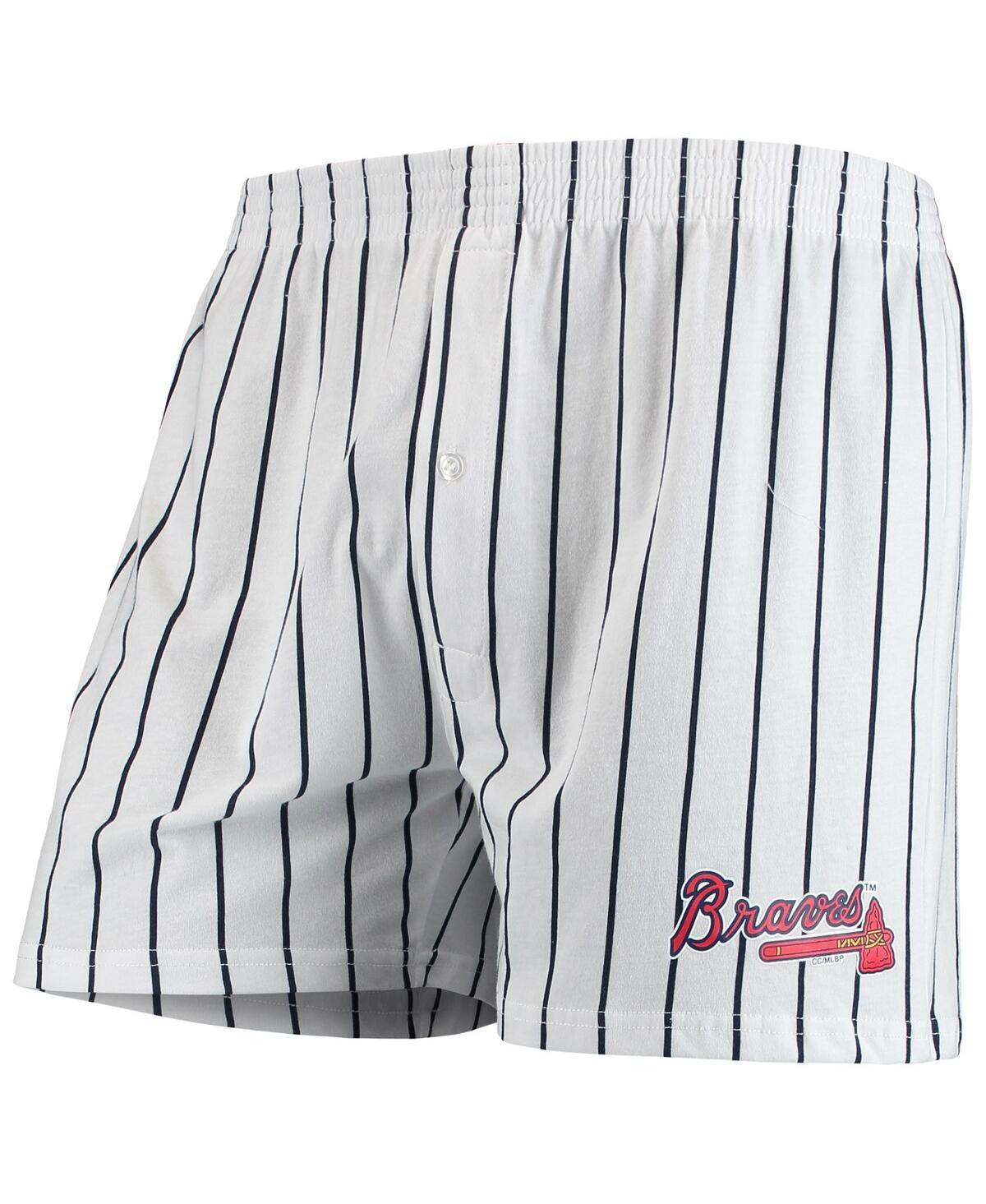 Men's Concepts Sport White Atlanta Braves Vigor Boxer Shorts, Size: XL Product Image