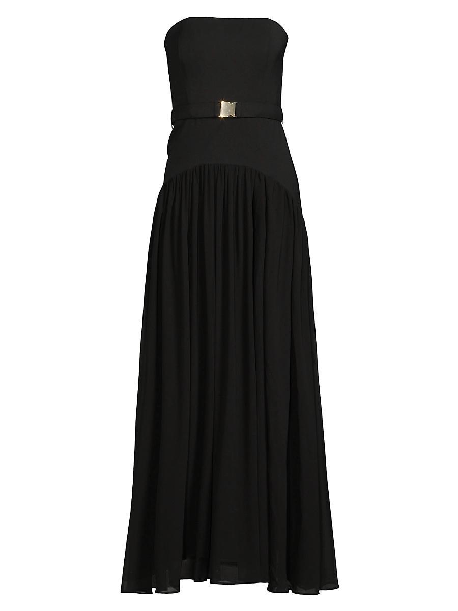 Womens Carmel Strapless Belted Midi-Dress Product Image