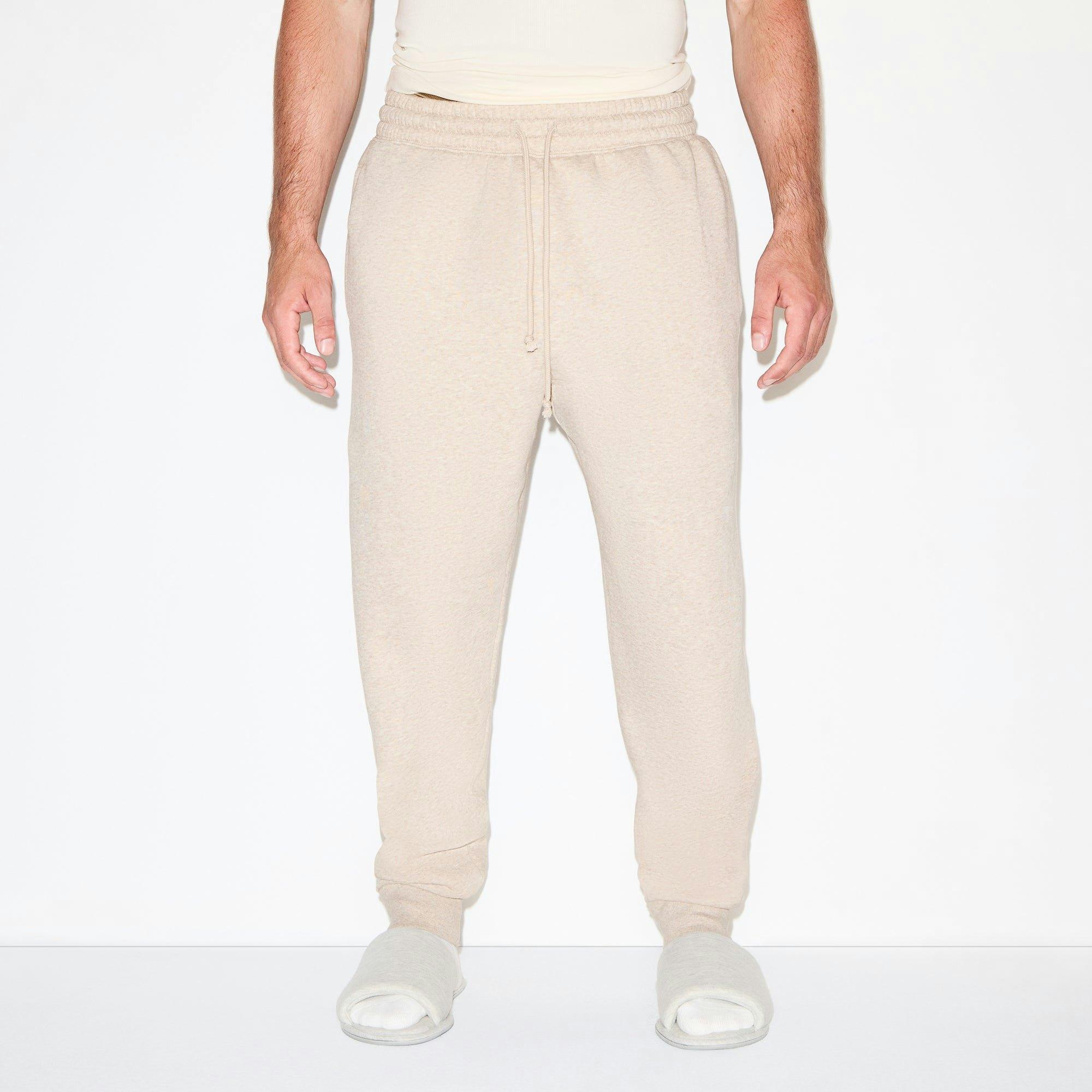 FLEECE LOUNGE MENS RELAXED ZIP UP HOODIE | DESERT HEATHER Product Image