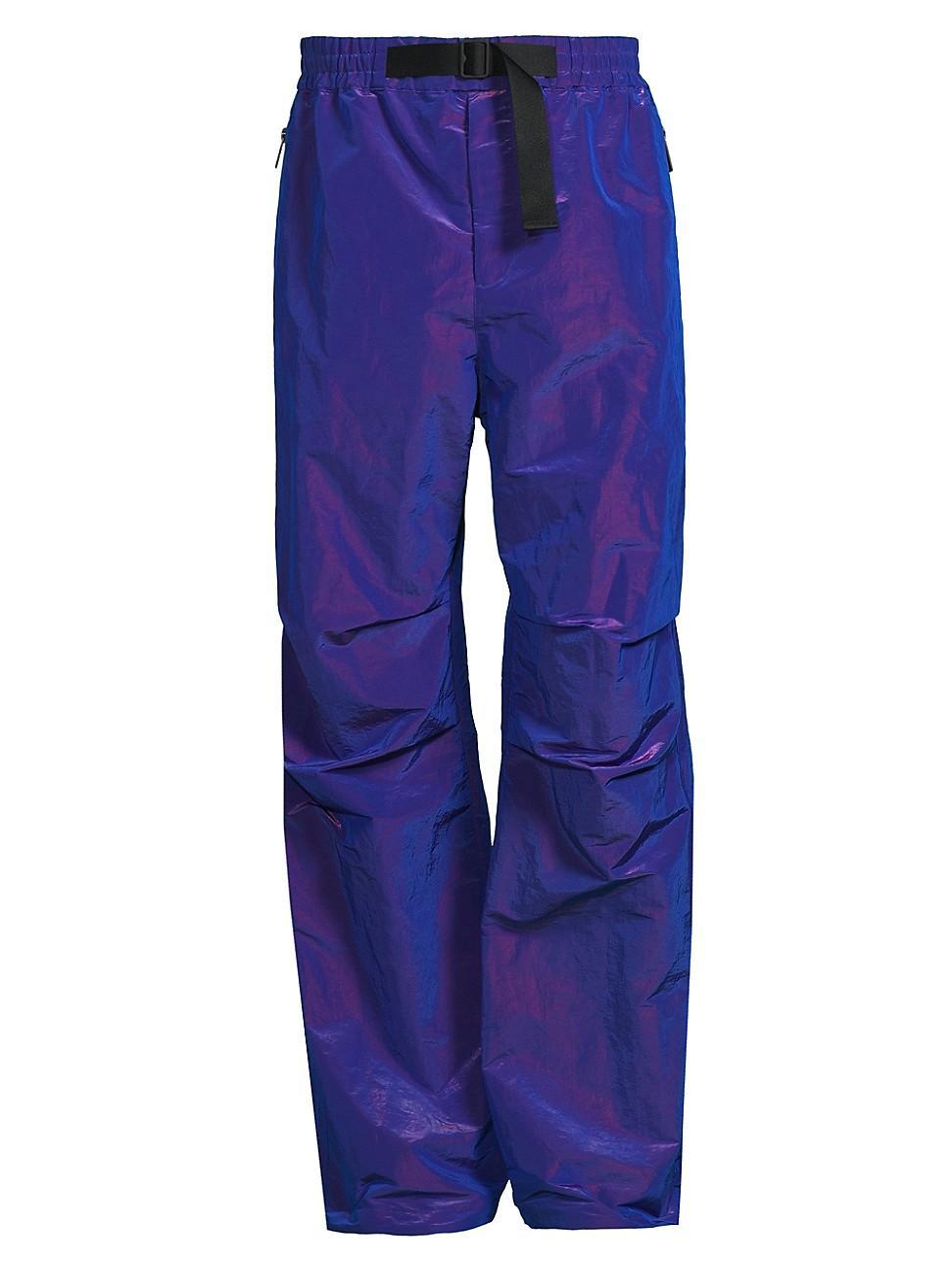 Mens Nylon Straight-Leg Buckle Pants Product Image