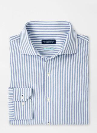 Peter Millar Mens Soren Excursionist Flex Sport Shirt | Color: Brook Blue | Size: XXL Product Image