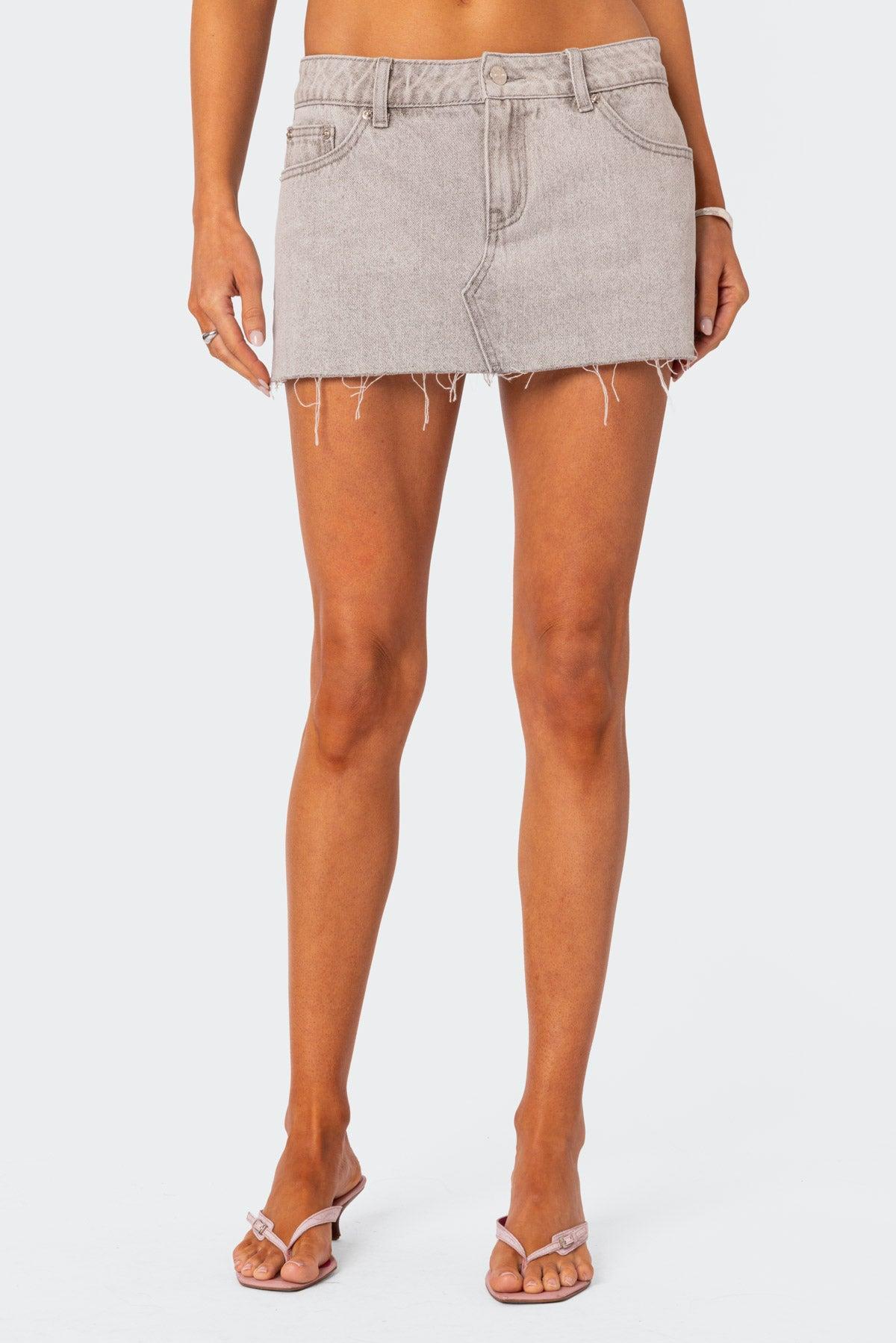 Micah Denim Mini Skirt Product Image