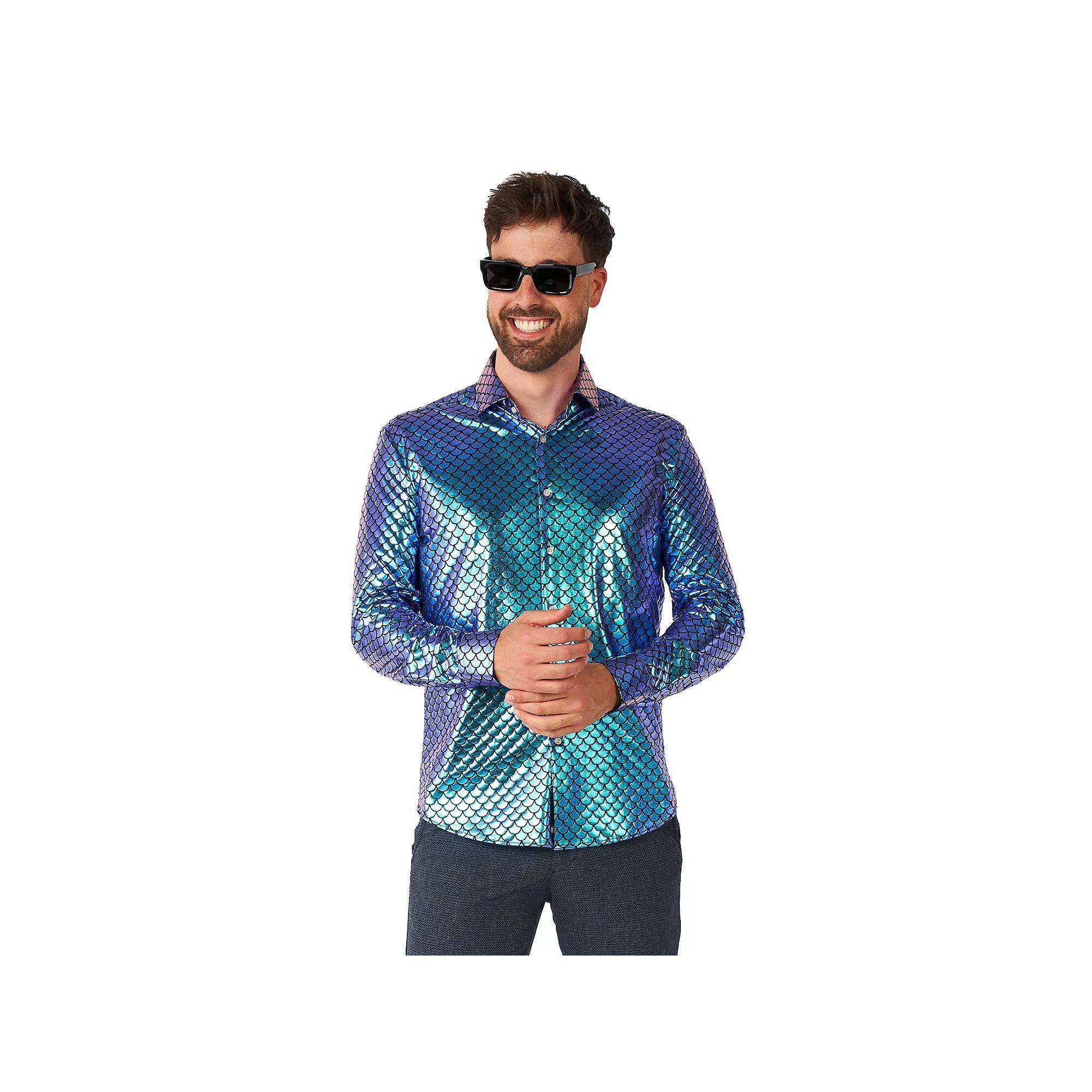 Men's OppoSuits Button-Front Shirt, Size: XXL, Fancy Fish Product Image