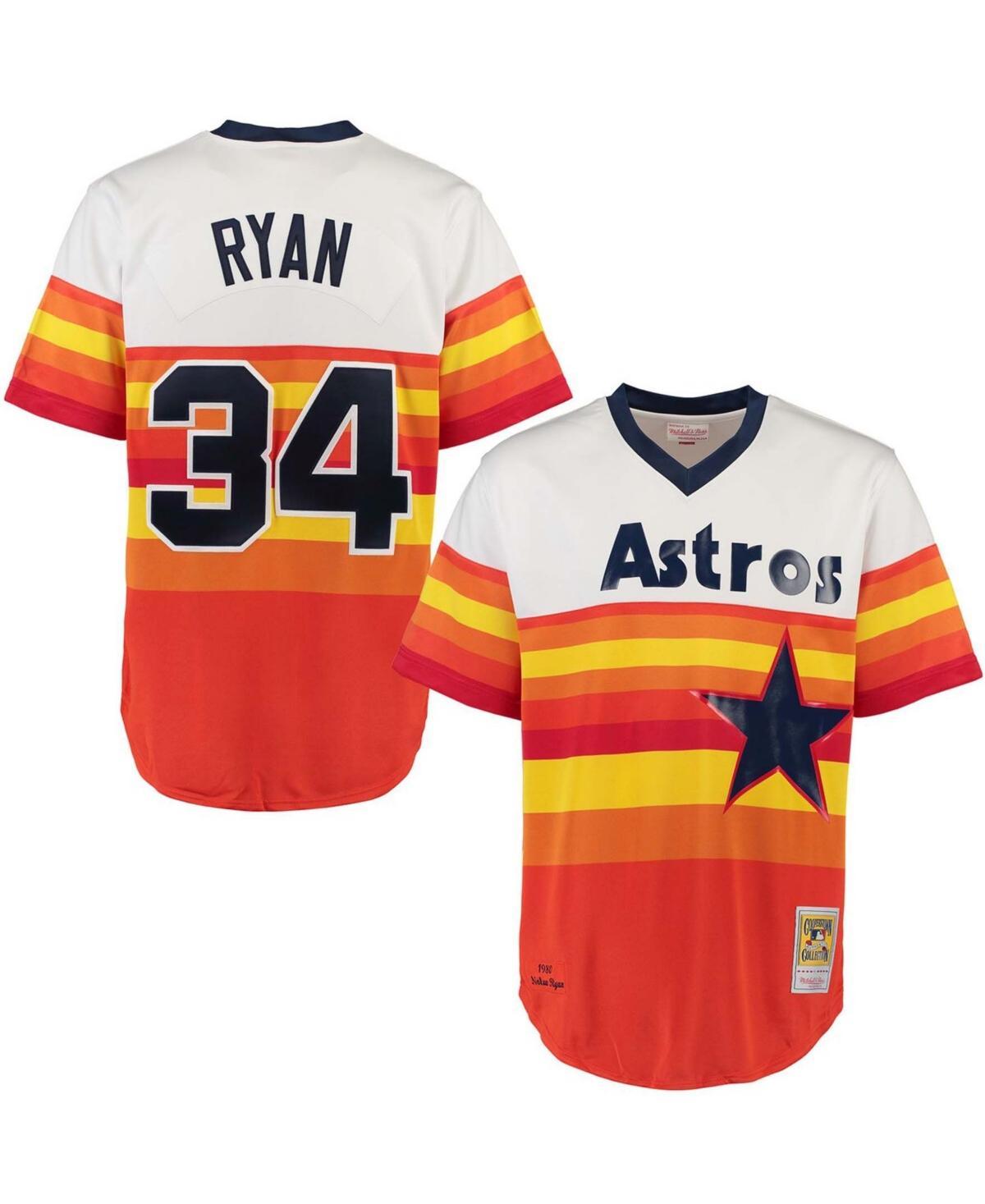 Mens Mitchell & Ness Nolan Ryan Houston Astros Throwback Authentic Jersey Product Image