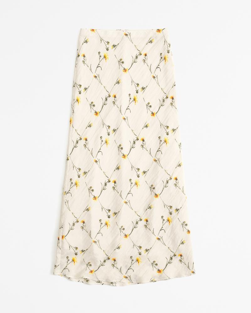 Crinkle Nylon Maxi Skirt Product Image