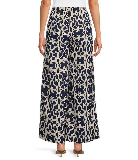 Ro's Garden Toyko Printed Woven Split V-Neck 3/4 Sleeve Tunic Top Product Image