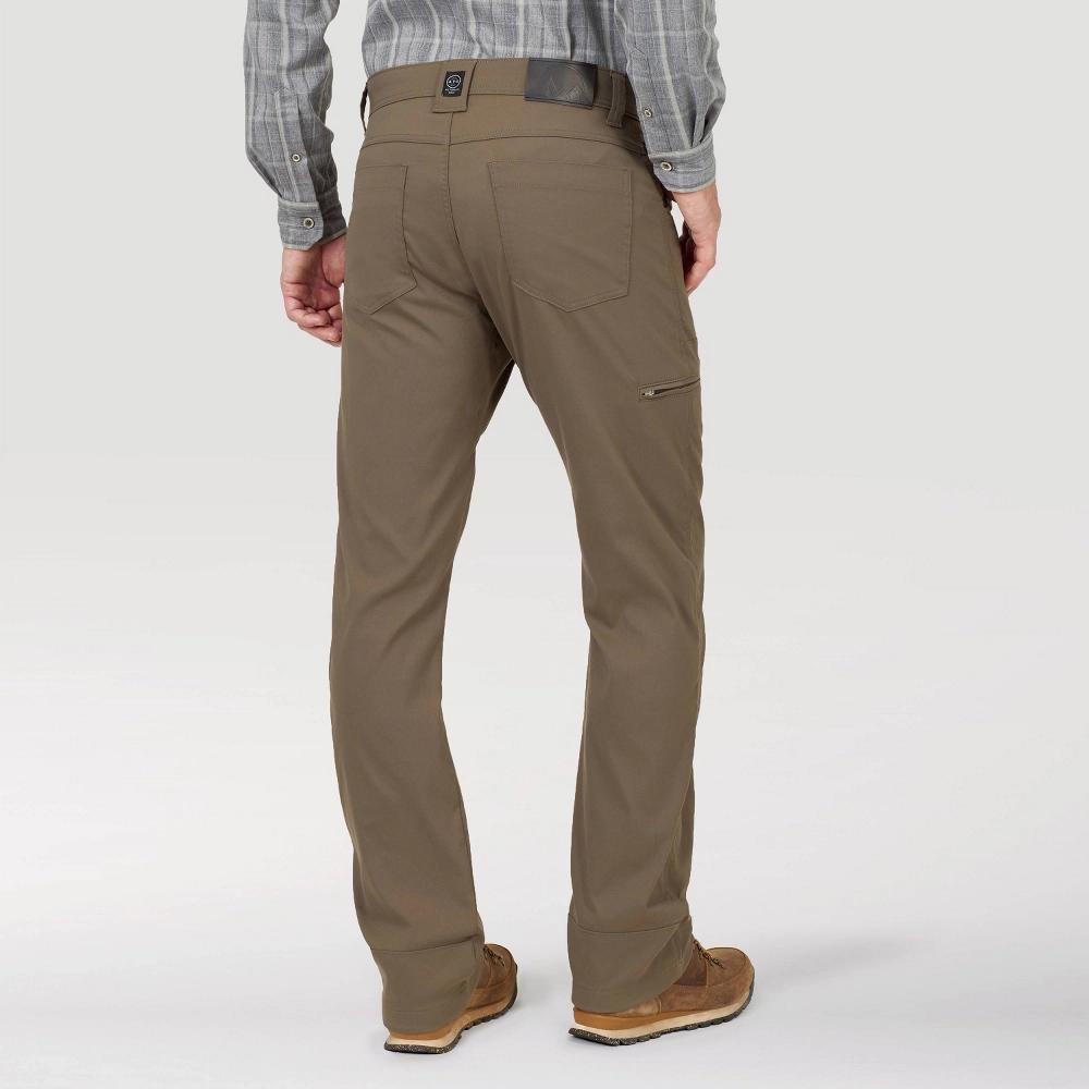 Wrangler Men's ATG Synthetic Straight Utility Pants - Morel 36x30: Midweight Nylon-Spandex, Zippered Pocket Product Image