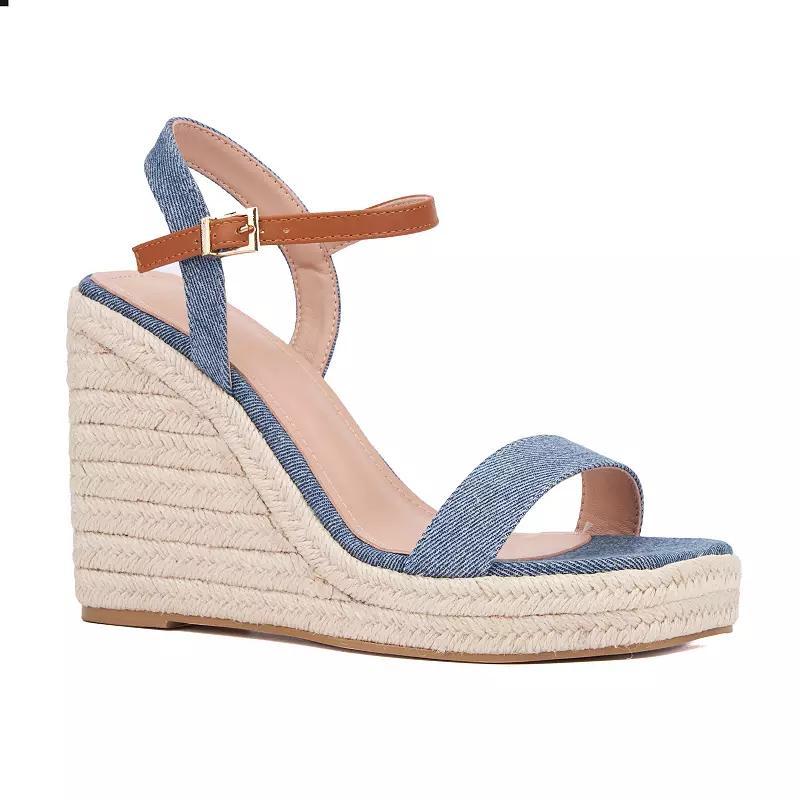 New York & Company Unita Womens Espadrille Wedge Sandals Product Image