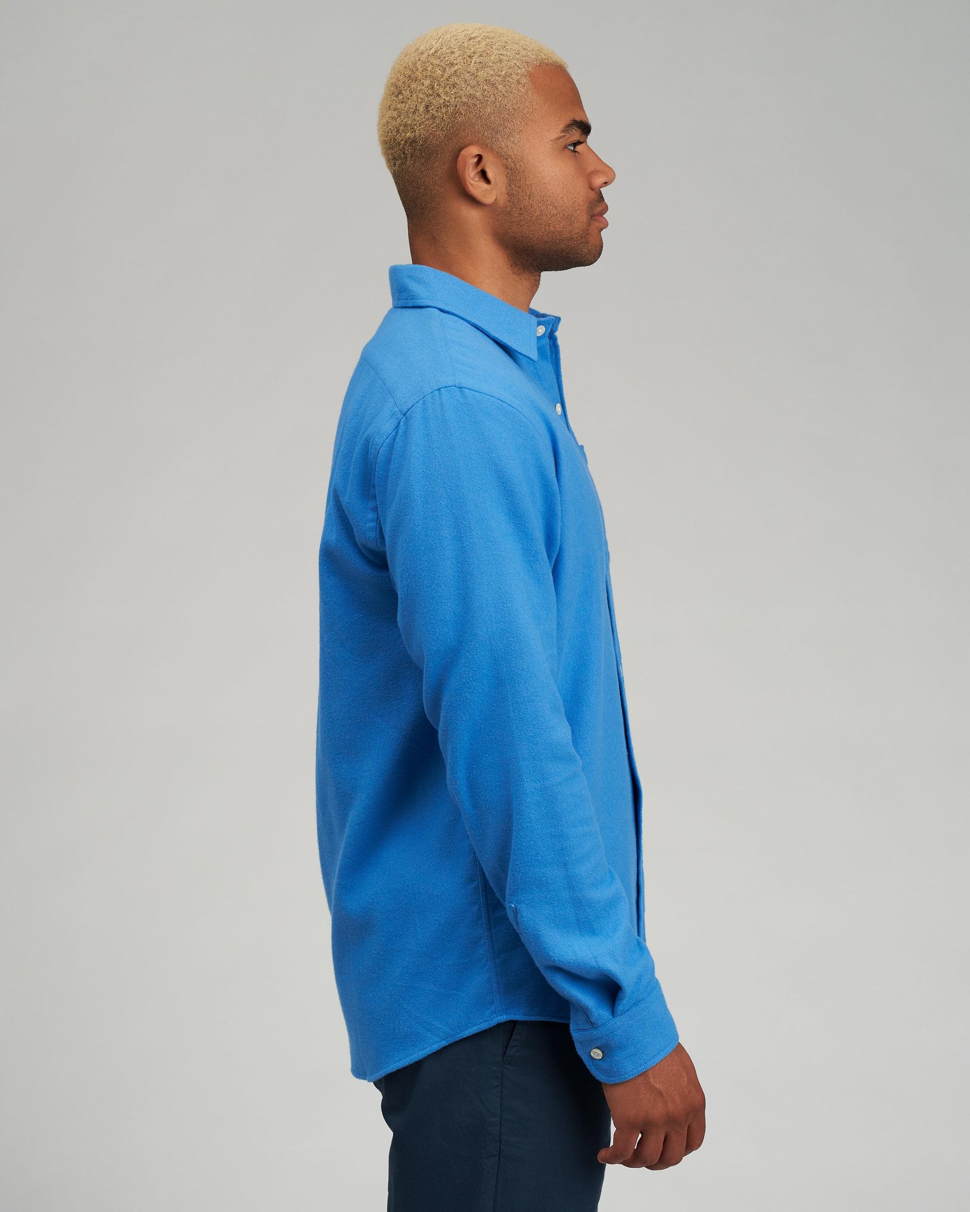 Organic Flannel Shirt - Limestone Grey Product Image