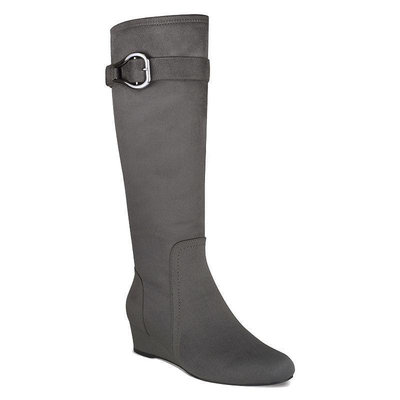 Journee Tru Comfort Foam™ Women's Ameylia Knee High Boots, Size: 5.5 W XWc, Gray Product Image
