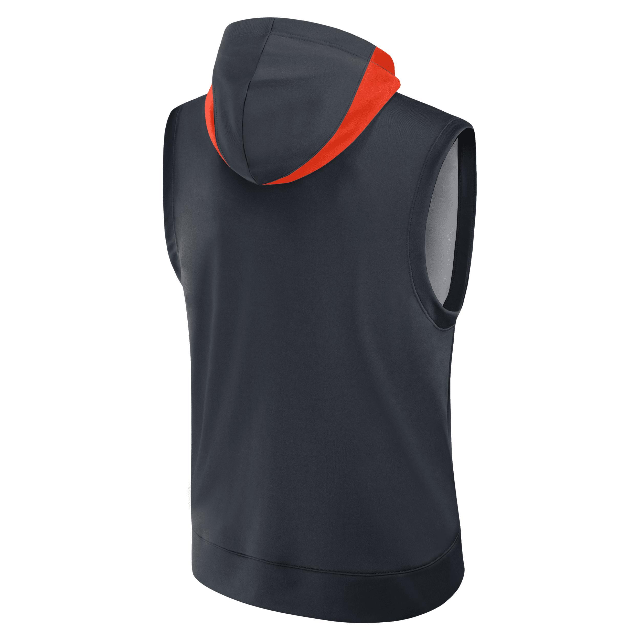 Detroit Tigers Authentic Collection Menâs Nike Men's Dri-FIT MLB Sleeveless Pullover Hoodie Product Image