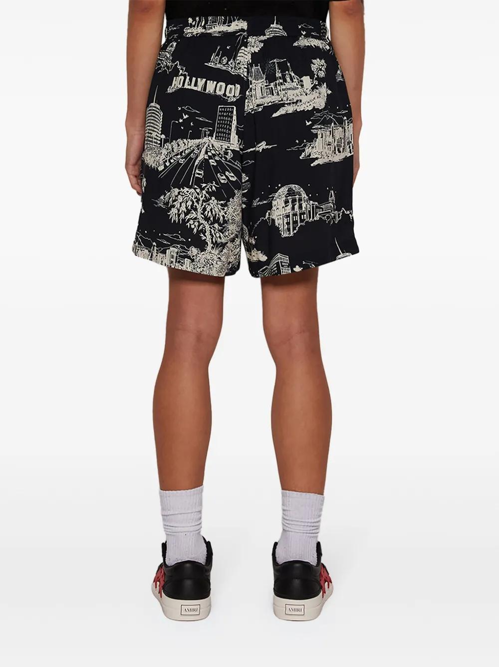 LA Landmark printed shorts Product Image