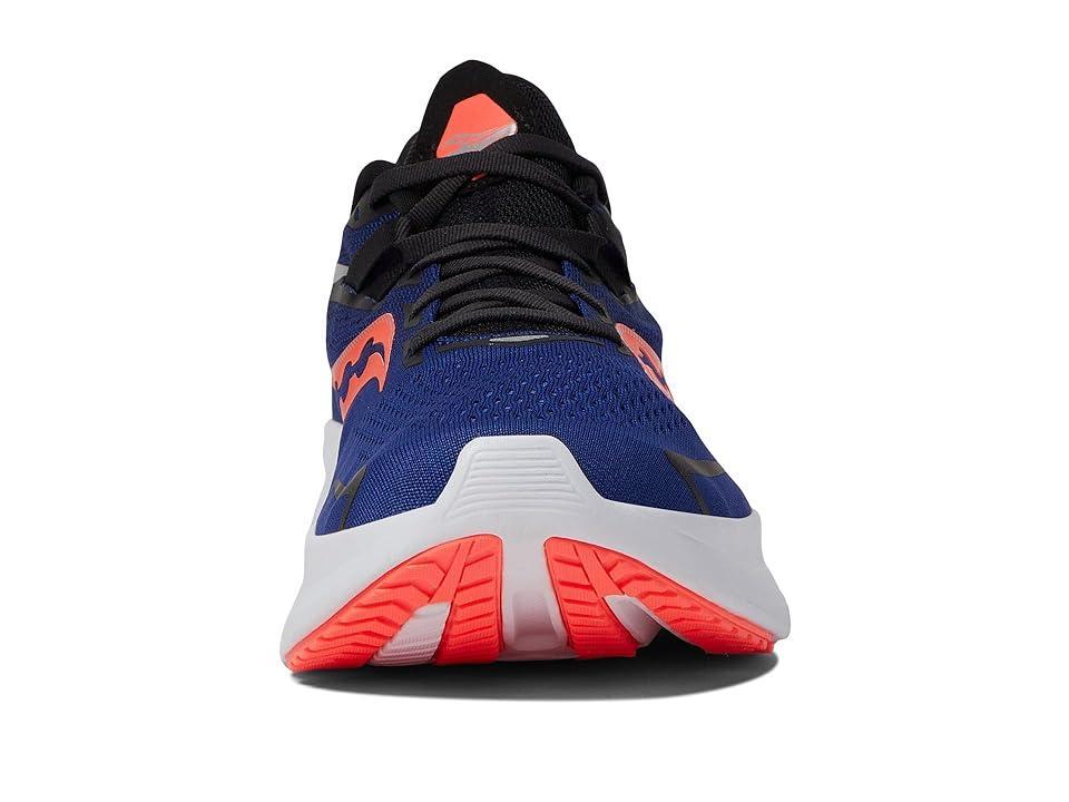 Saucony Mens Ride 15 - Running Shoes Sapphire/Vizi Red Product Image