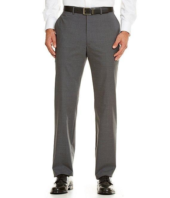 Hart Schaffner Marx Performance New York Modern Fit Flat Front Solid Dress Pants Product Image
