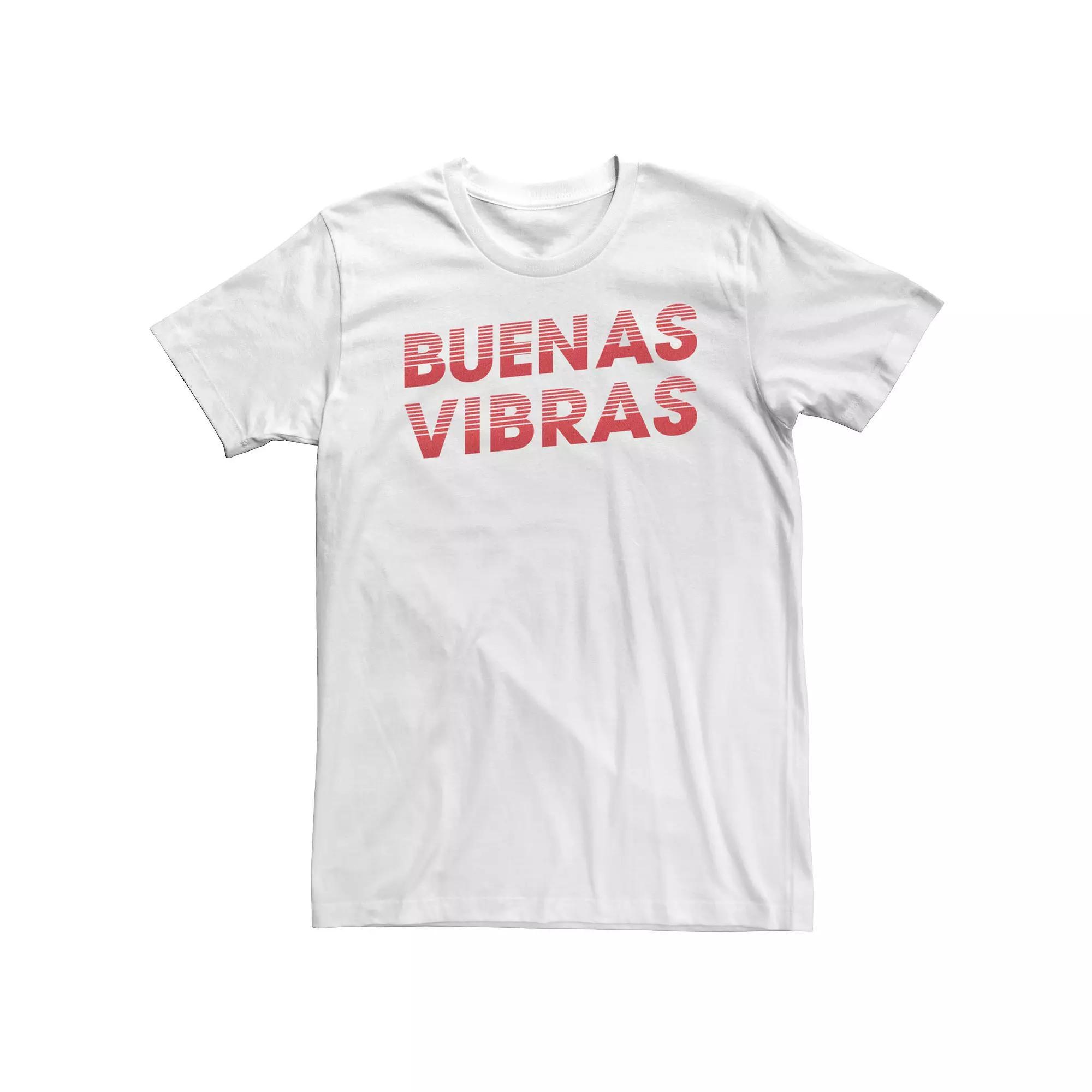 Big & Tall HHM Vibras Buenas Vintage Text Tee, Men's, Size: 4XL Tall, White Product Image
