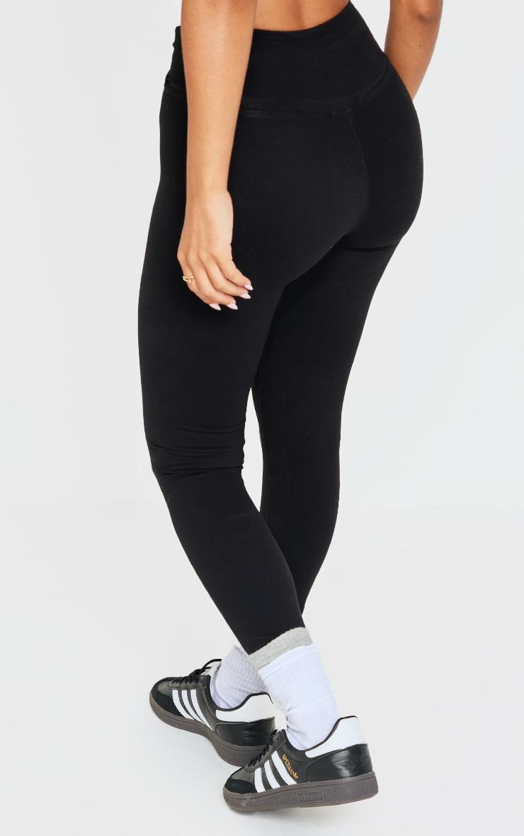 Petite Black Snatched Sculpt Wrap Over Leggings Product Image