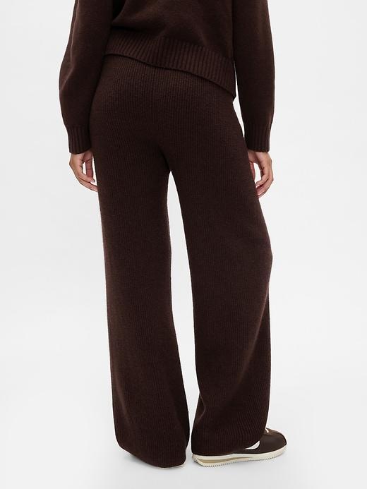 CashSoft Shaker-Stitch Sweater Pants Product Image