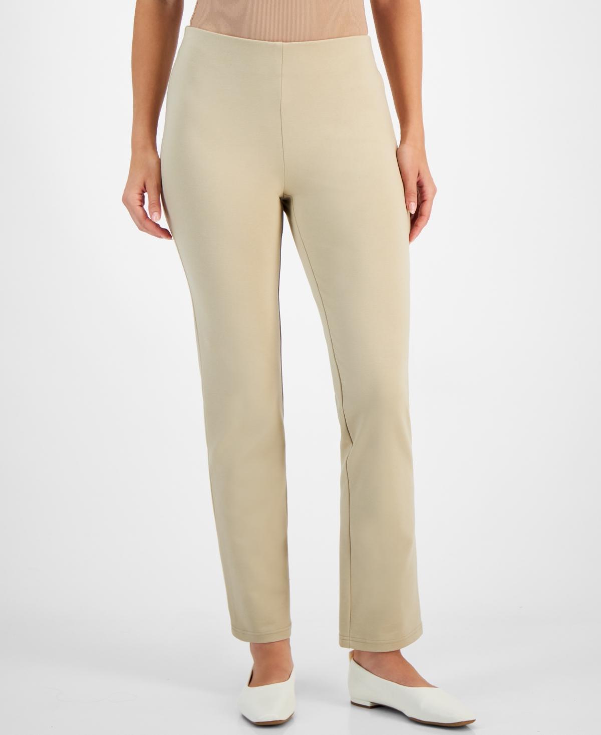 Jm Collection Womens Ponte-Knit Pull-On Ankle Pants, Created for Macys Product Image