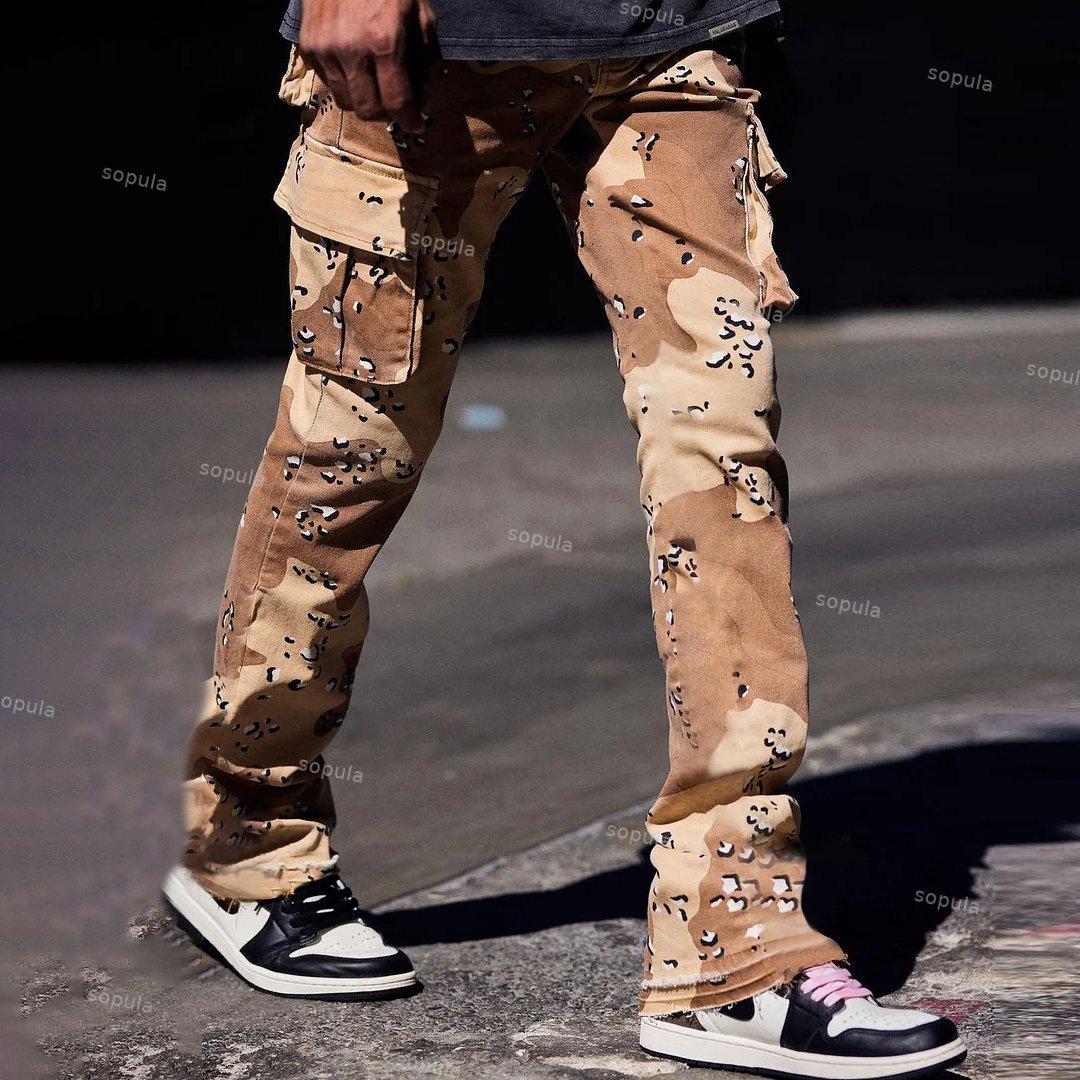 Sopula Casual Personality Street Style Men's Camouflage Printed Trousers Product Image