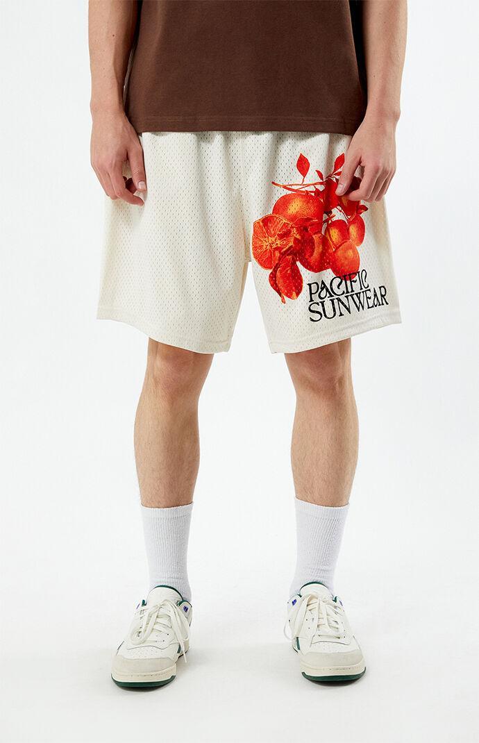 Mens Lemons Mesh Basketball Shorts Product Image
