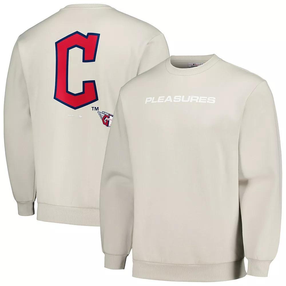 Men's Gray Cleveland Guardians Ballpark Pullover Sweatshirt, Size: Medium, Grd Grey Product Image