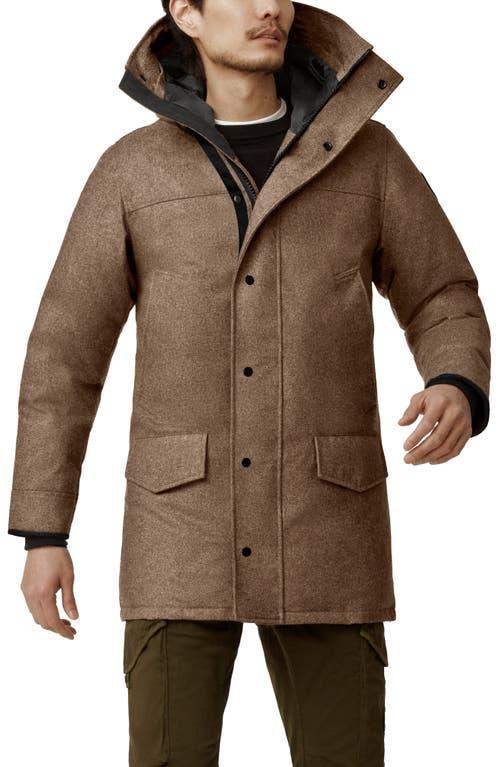 Canada Goose Langford Hooded Wool Blend Down Parka Product Image