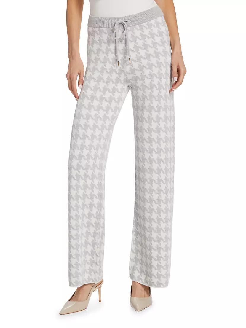 Houndstooth Drawstring Pants Product Image