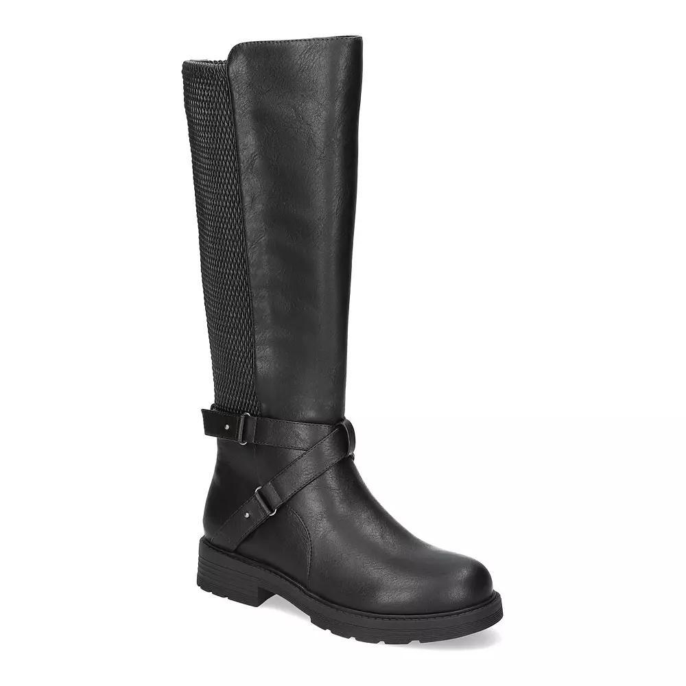Easy Street Austyn Women's Easy Works Slip Resistant Tall Boots, Size: 6 XW, Black Stretch Product Image