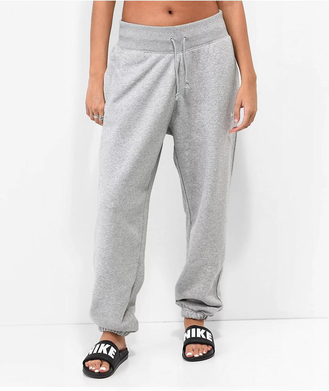 Nike Sportswear High Rise Grey Sweatpants Product Image