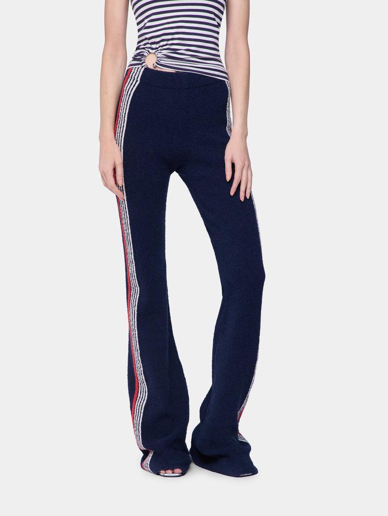 FLARE TROUSERS IN TERRY JERSEY Product Image