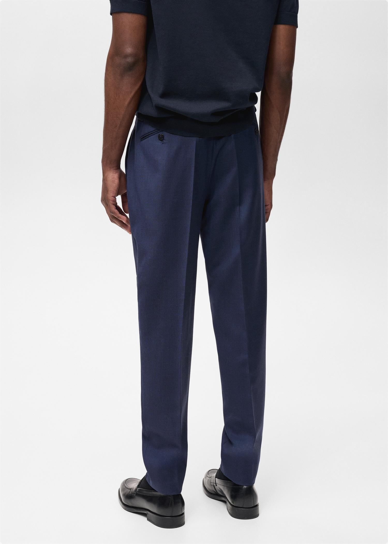 Turin 100% virgin wool suit pants - Men | MANGO USA Product Image