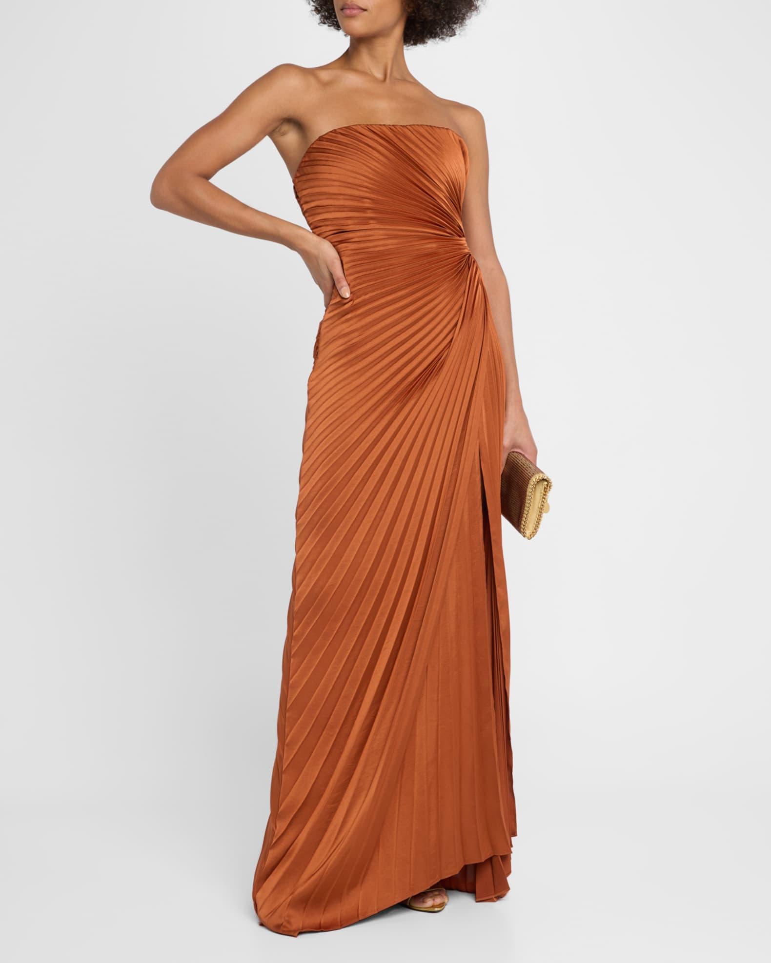 Layla Pleated Strapless Gown Product Image
