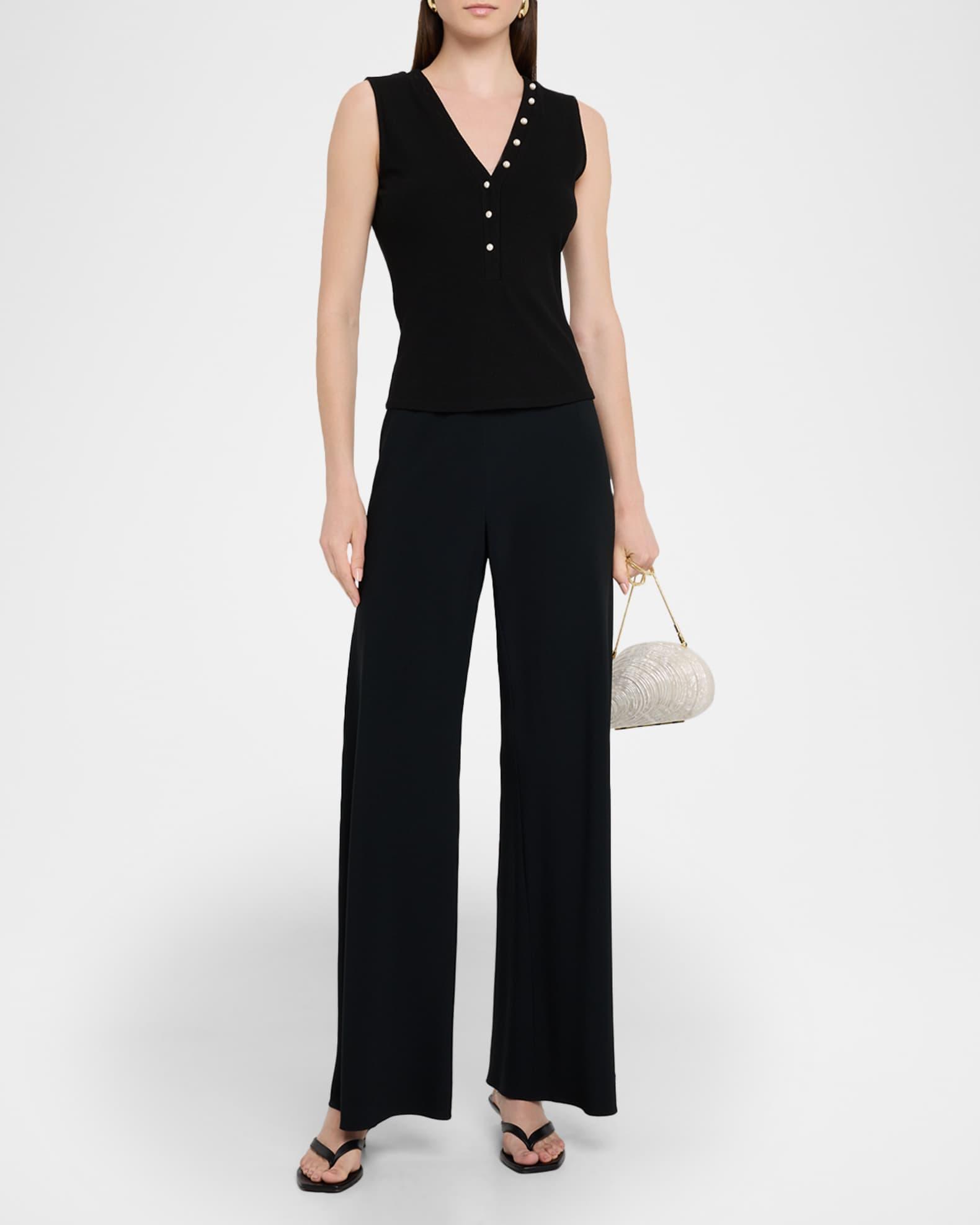 Zoelle Ribbed Button Tank Top  Product Image