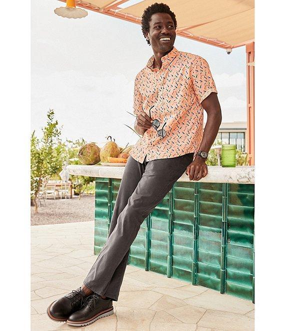 Johnston & Murphy Toucan Print Short Sleeve Woven Shirt Product Image