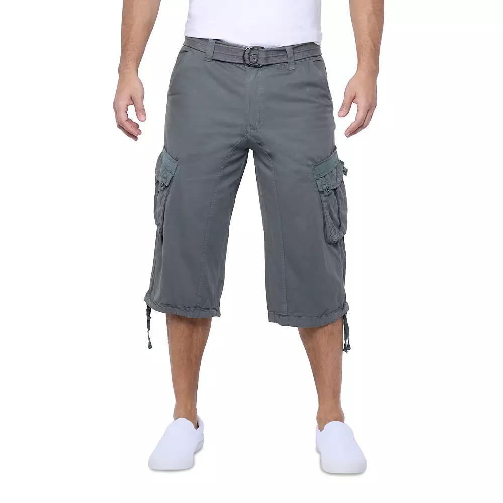 Men's Xray Messenger Belted Cargo Shorts, Size: 40, Green Product Image