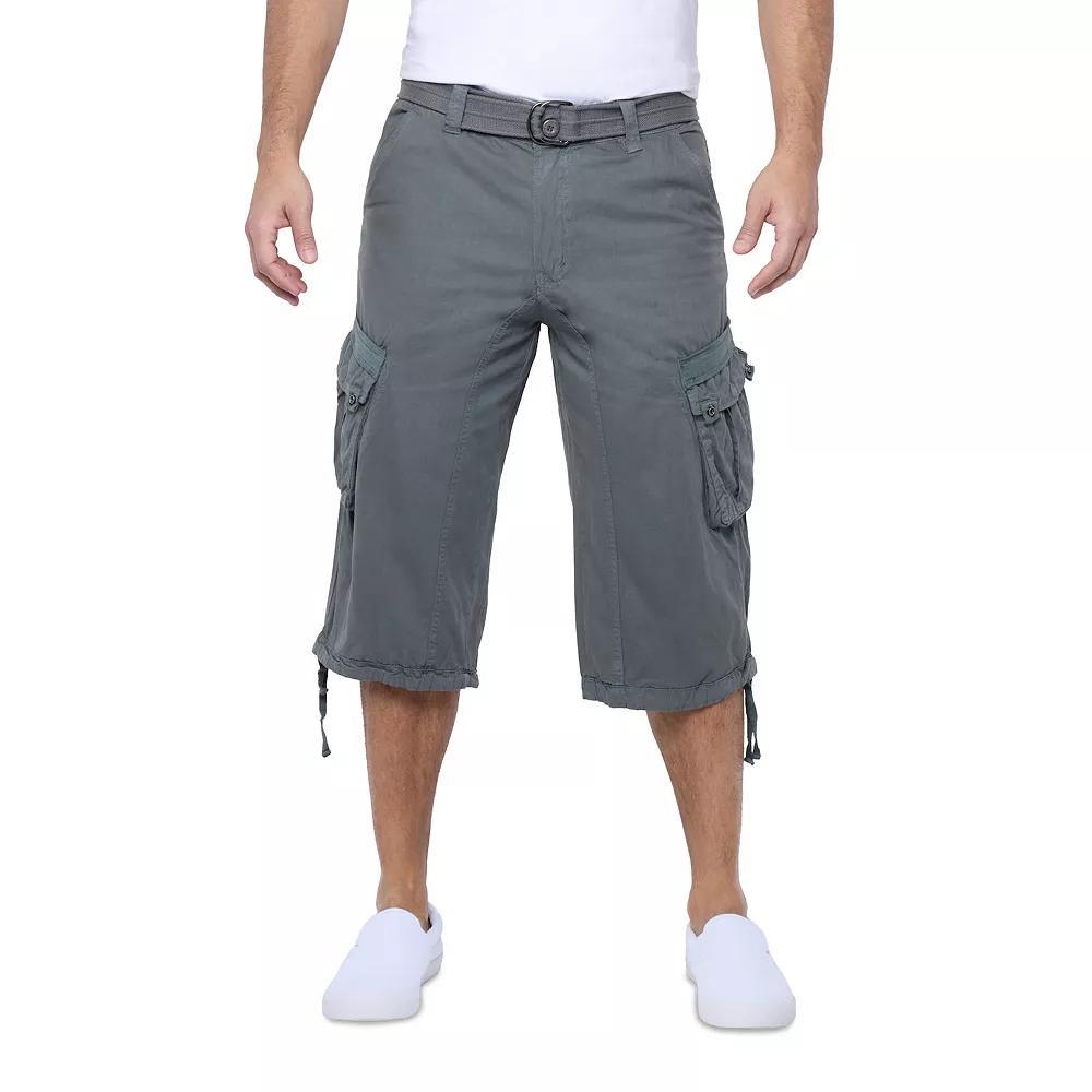 Men's Xray Messenger Belted Cargo Shorts, Size: 40, Green Product Image
