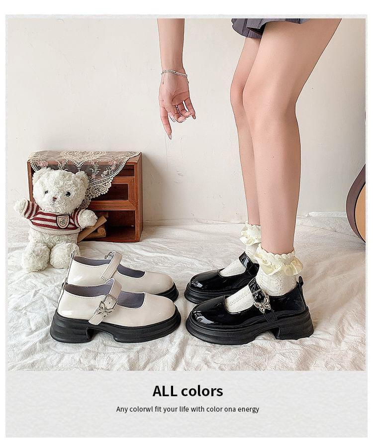 Platform Chunky Heel Mary Jane Pumps Product Image