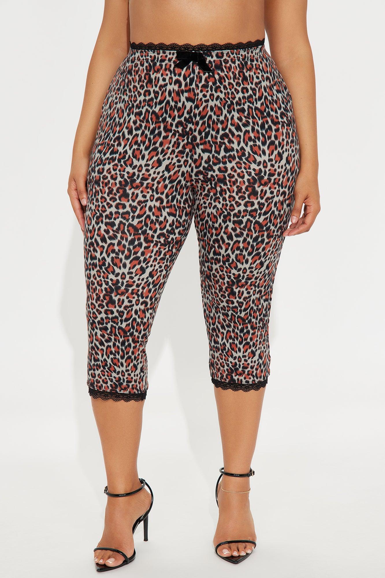 Florentina Lace Trim Capri Legging - Burgundy/combo Product Image