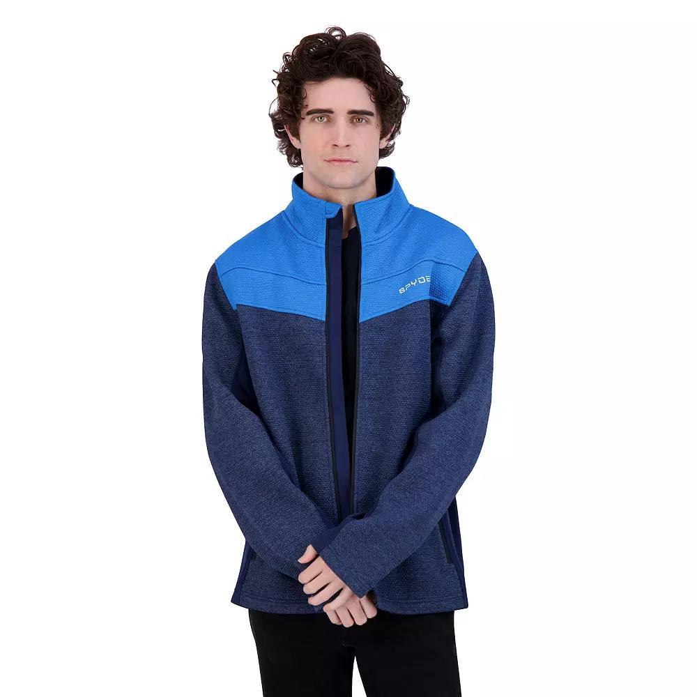 Men's Spyder Encore Fleece Jacket, Size: Small, Electric Blue Product Image