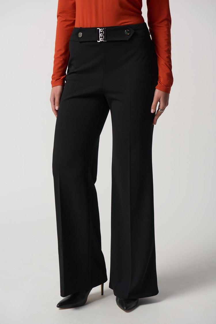Scuba Crepe Wide-Leg Pants Product Image