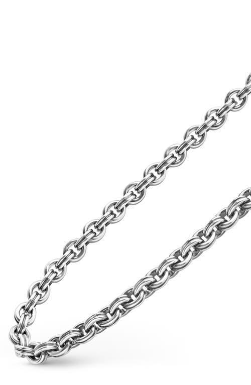 Mens Sterling Silver and 18K Gold Anthem Double Link Chain Necklace, 9.5mm, 20in Product Image