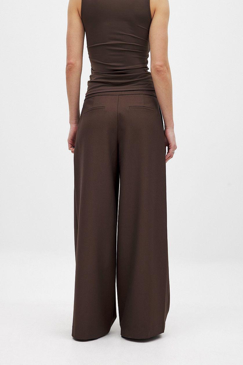 Mid Waist Suit Pants Product Image