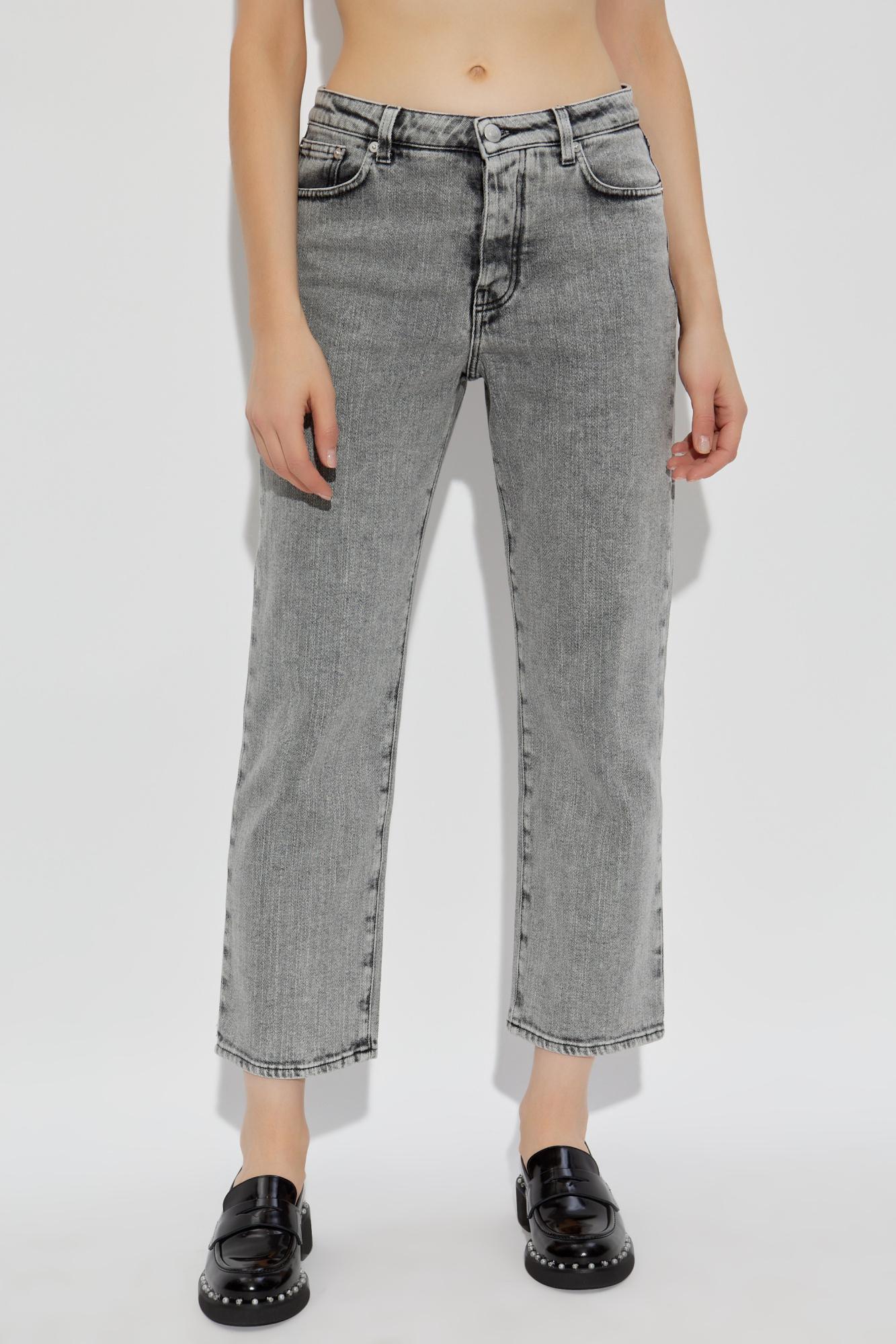FABIANA FILIPPI Belt-loop Jeans In Gray Product Image