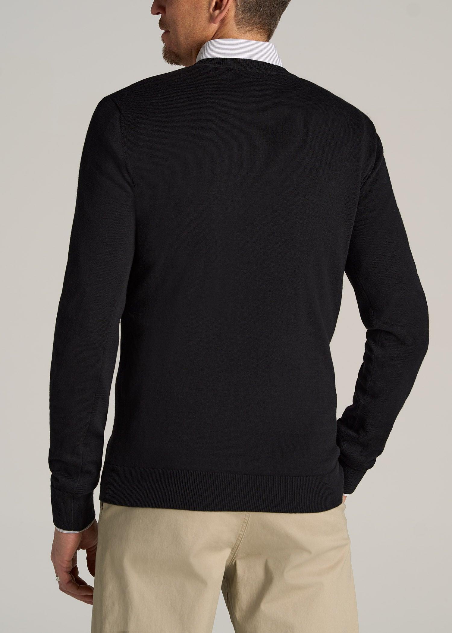 Everyday Crewneck Tall Men's Sweater in Black Product Image