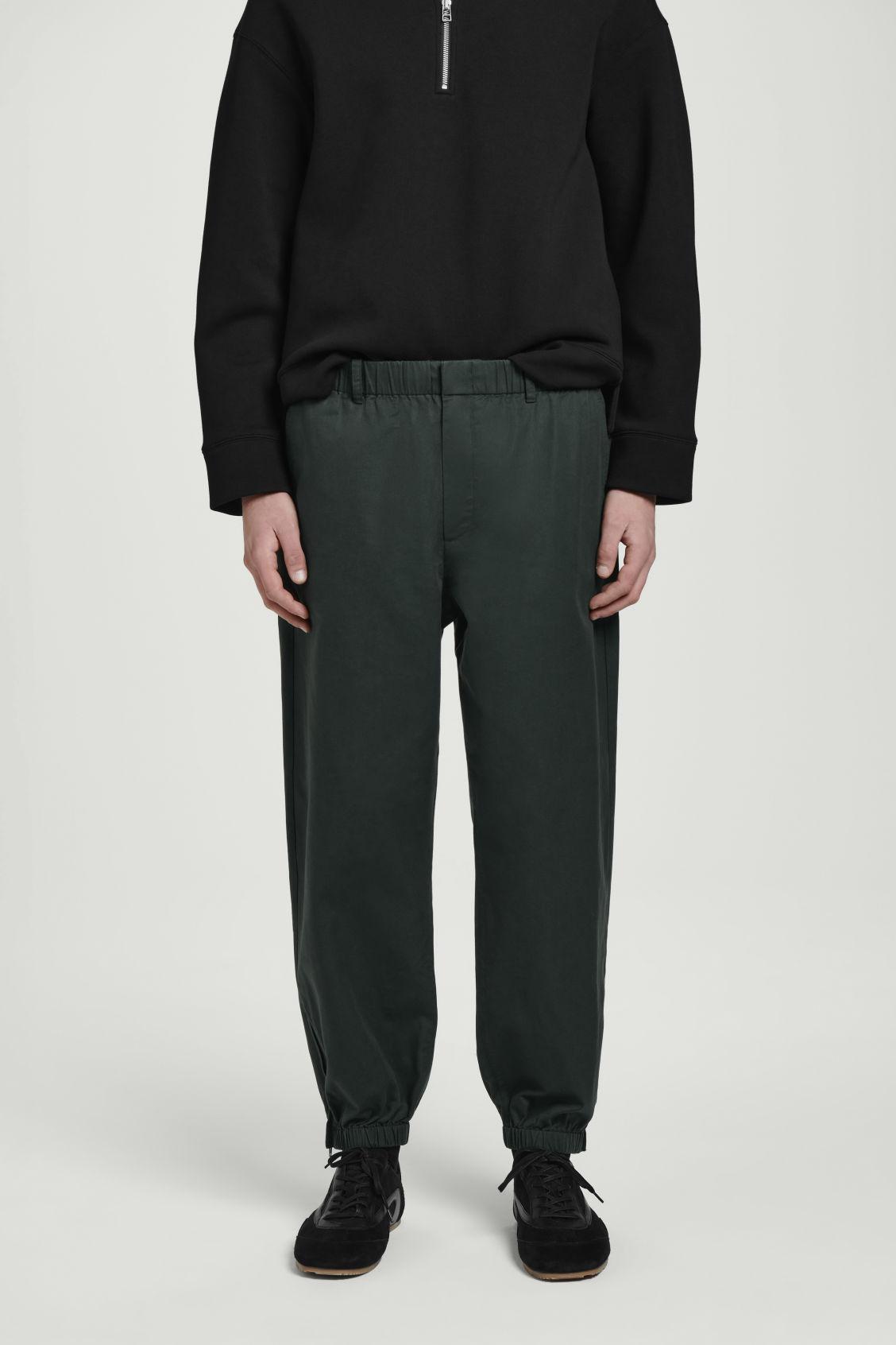 ELASTICATED TAPERED PANTS Product Image