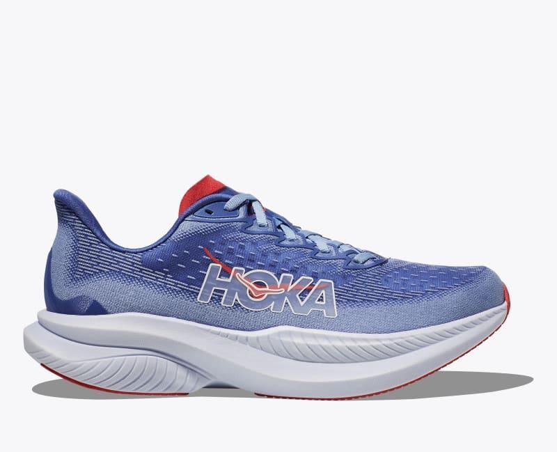 HOKA Women's Mach 6 Shoes in Black/White, Size 9 Product Image
